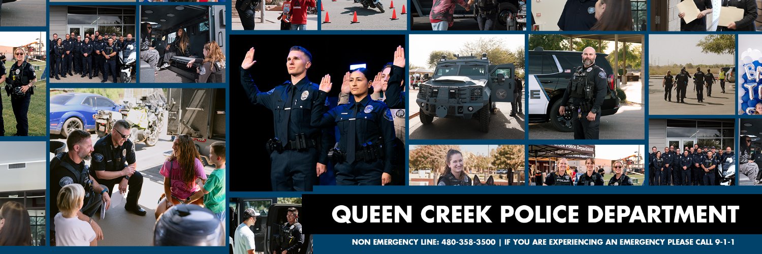 Queen Creek Police Department banner