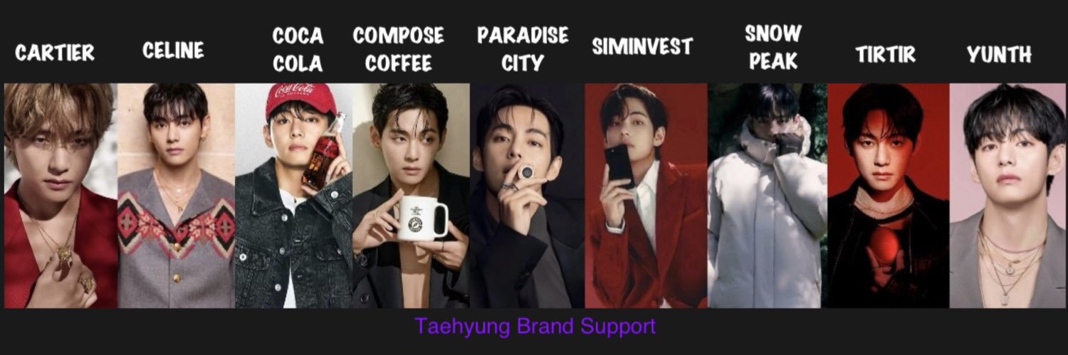 Taehyung Brand Support banner