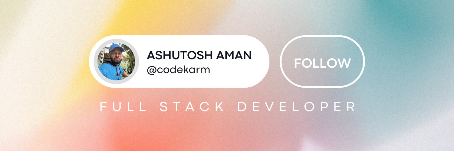 Ashutosh Singh banner