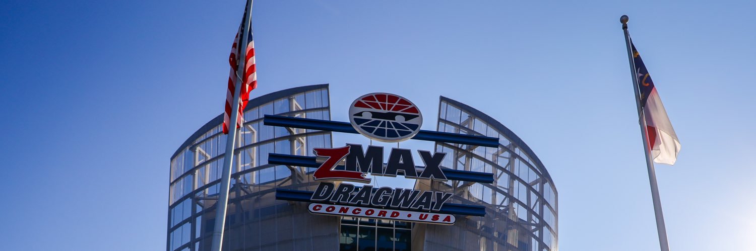 zMAX Dragway's banner