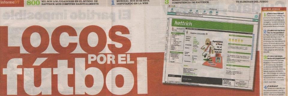Hattrick Perú banner