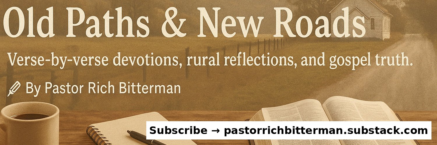 Pastor Rich Bitterman's banner