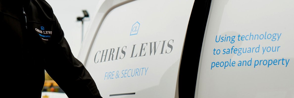 Chris Lewis Fire & Security banner