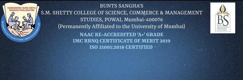 Bunts Sangha’s S.M. Shetty College banner