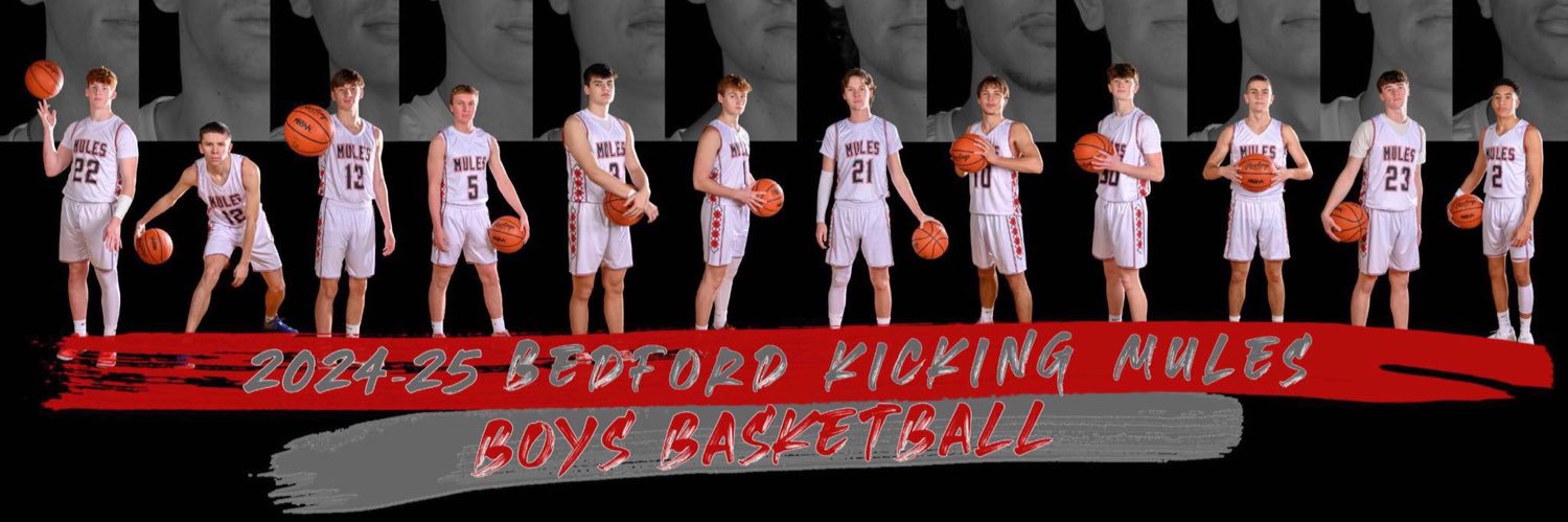 Bedford Kicking Mules Men's Basketball banner