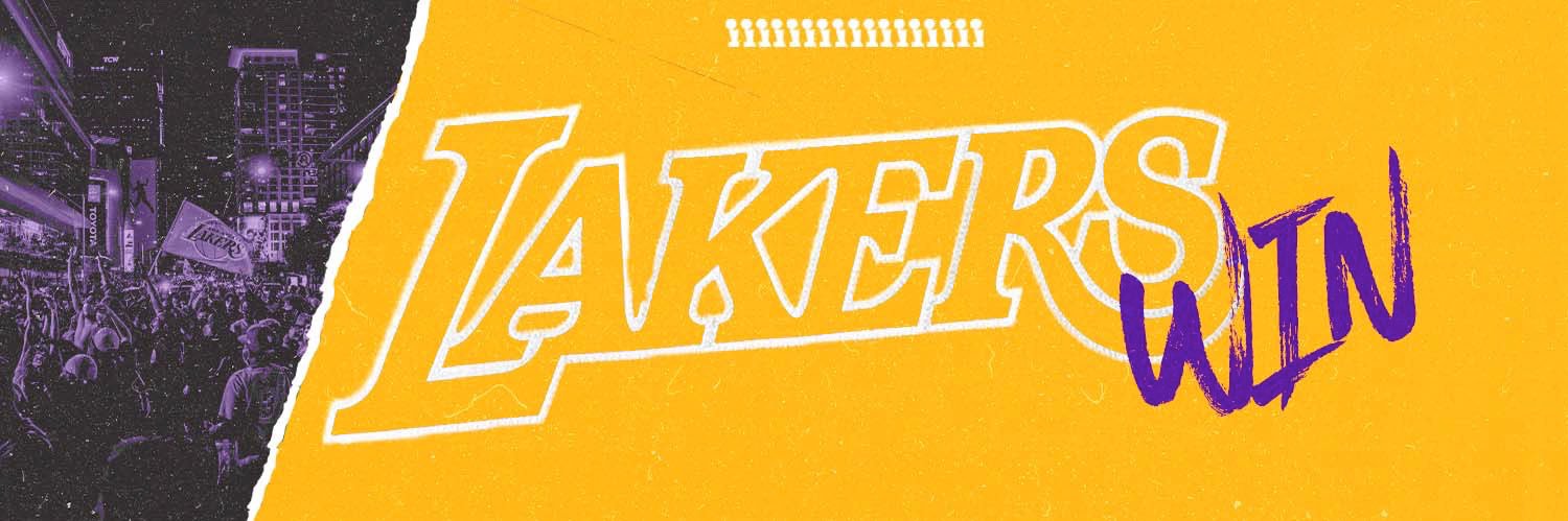 Lakers Win banner
