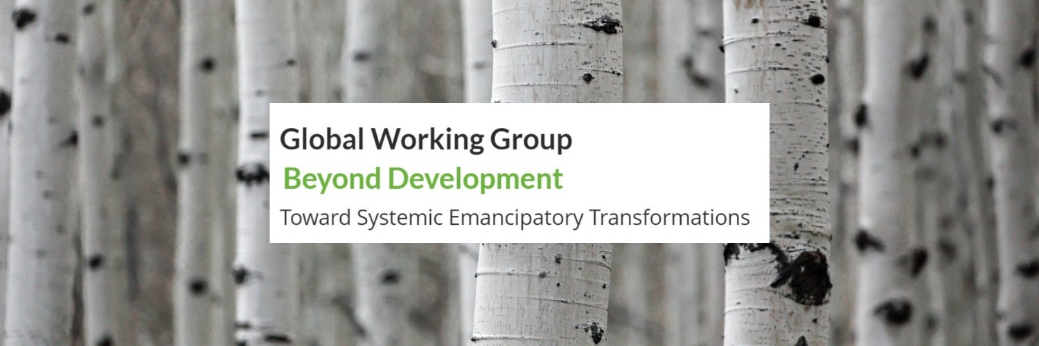 Global Working Group Beyond Development banner