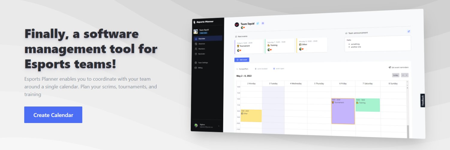 Esports Planner banner
