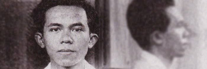 Ahim with a Tan Malaka state of mind banner