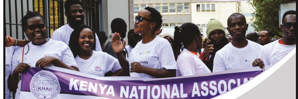 Kenya National Association the Deaf (KNAD) banner