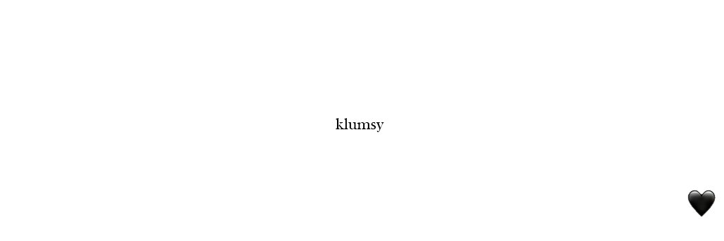 klumsy banner