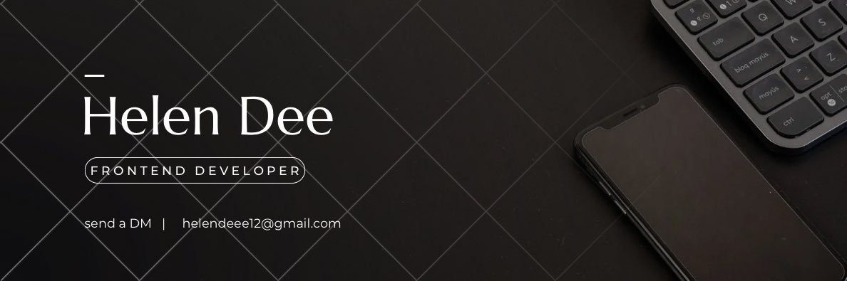 Helen Dee 💡's banner