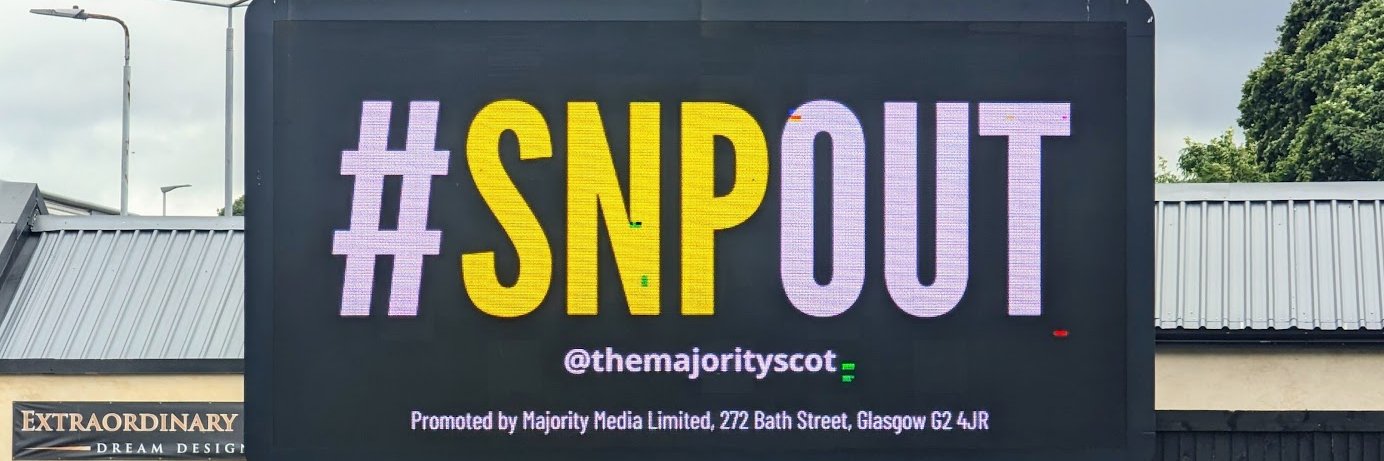 The Majority #AbolishHolyrood's banner
