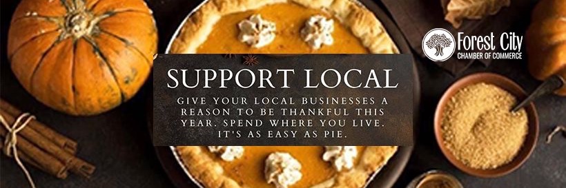 Forest City Chamber of Commerce & Visitors Center banner