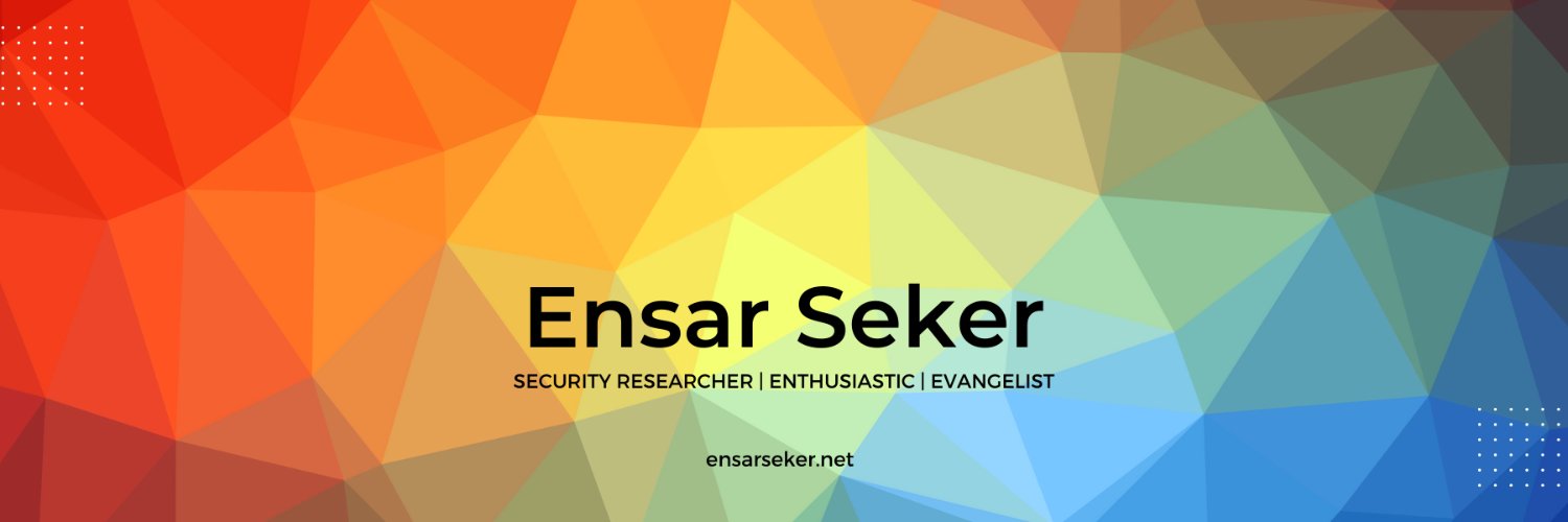 Ensar Seker banner