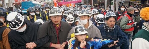 矢嶋尋（全学連委員長）'s banner