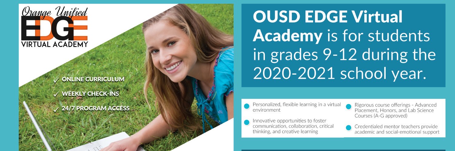 OUSD EDGE Virtual Academy banner