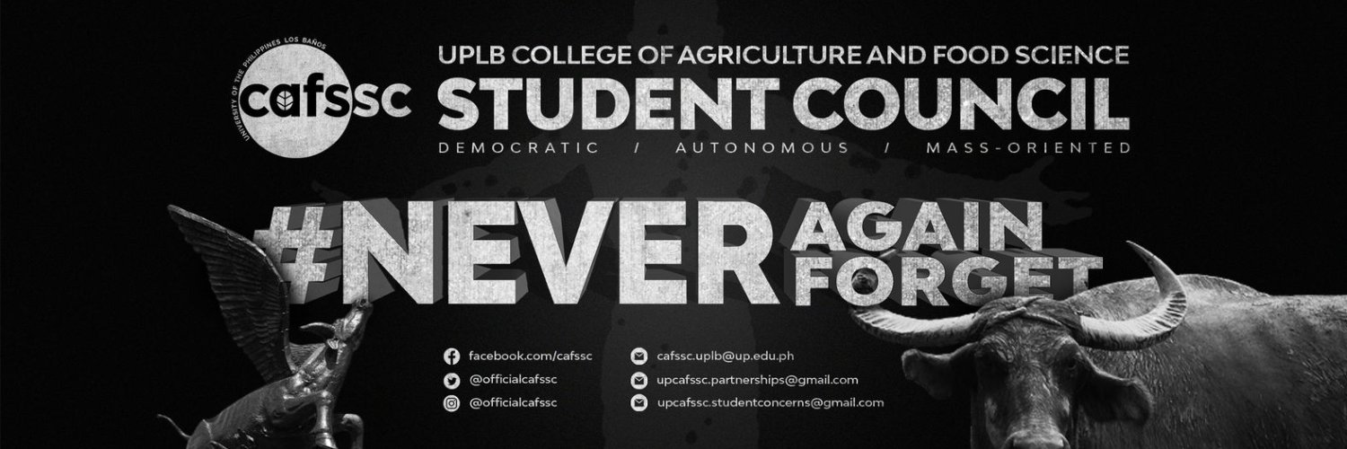 UPLB CAFS Student Council banner