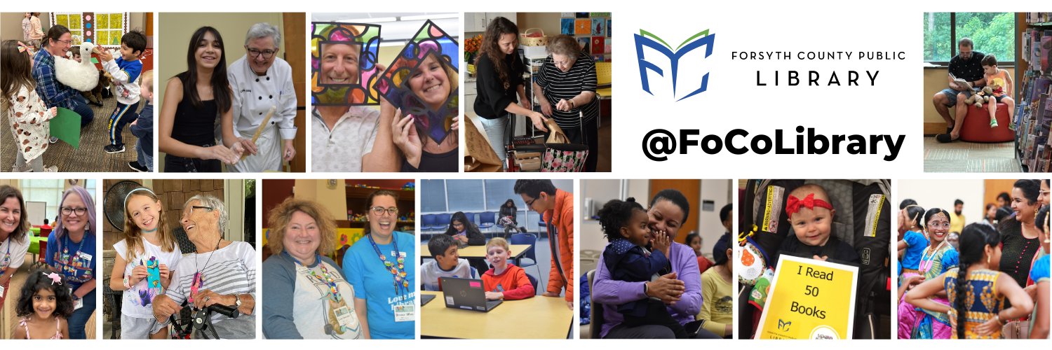 Forsyth County Public Library banner