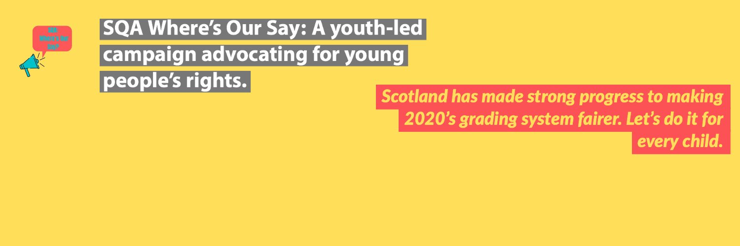 SQA: Where's Our Say? banner
