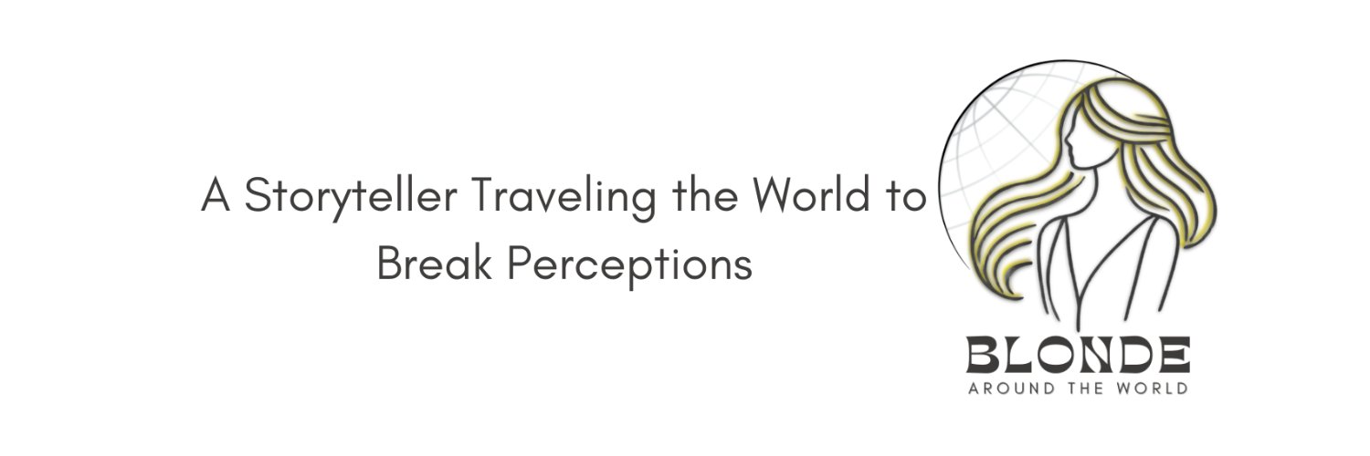 Blonde Around the World banner