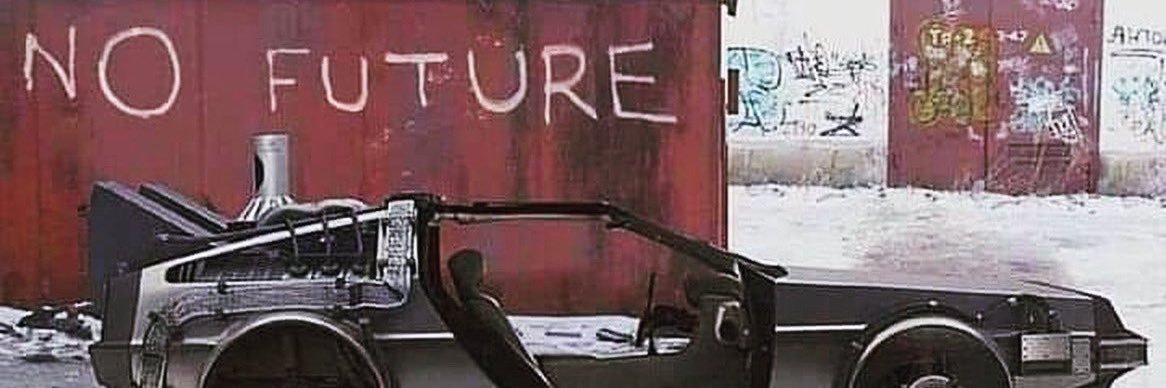 The man with the Chernobyl tattoo banner