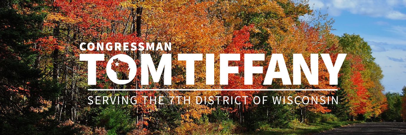 Rep. Tom Tiffany's banner