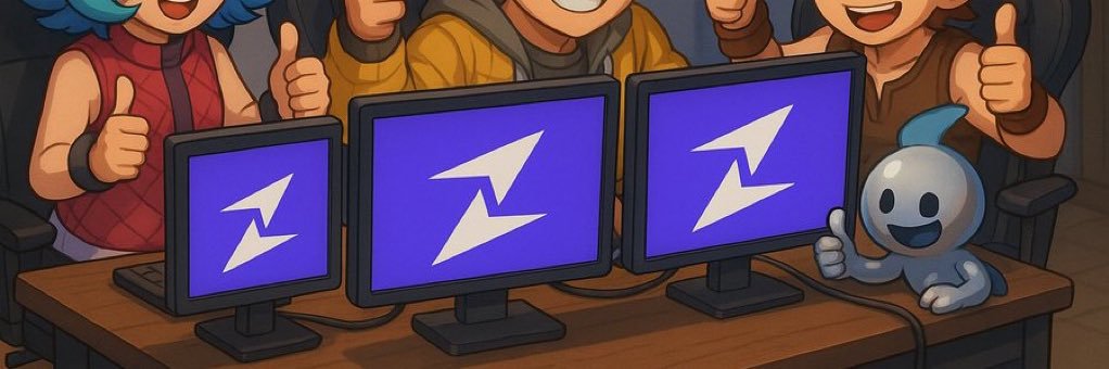 Perfect ⚡️ (💙,🧡) banner