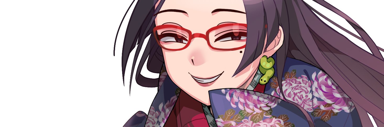 百歳幸子a.k.a婆夜👓️👘💜和装系VTuber banner