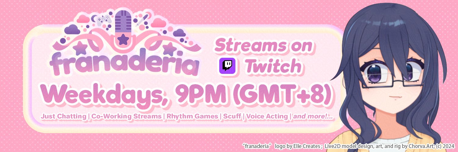 💖franaderia | work hiatus banner