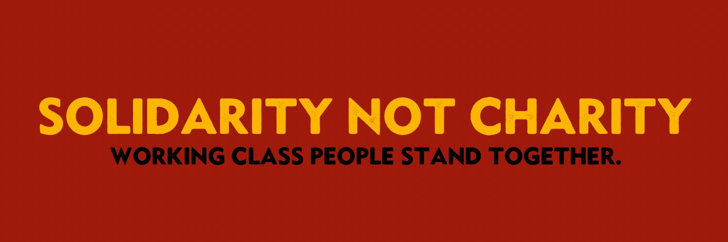 Solidarity Not Charity ICT banner
