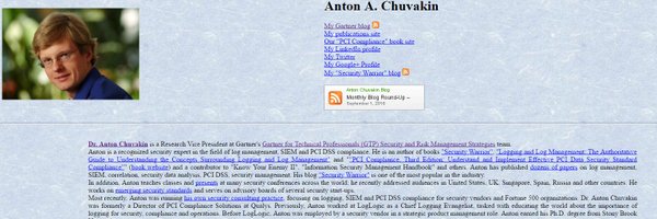 Dr. Anton Chuvakin Profile Banner