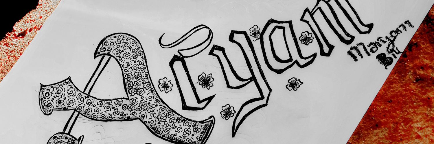 Aryam calligraphy and art🖋🖊 banner