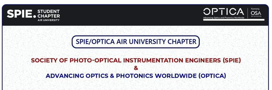 SPIE OPTICA Air University Chapter banner