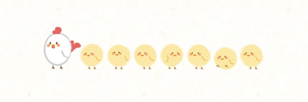 ひつじ🐑☺︎1y5m🦕+15w🥚 banner
