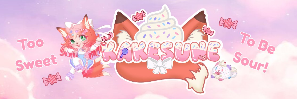 Kake 🦊🧁| 🎗🍉 | Sugary Kitsune VTuber banner