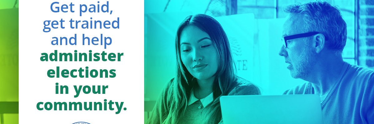 Be a Michigan Poll Worker! banner