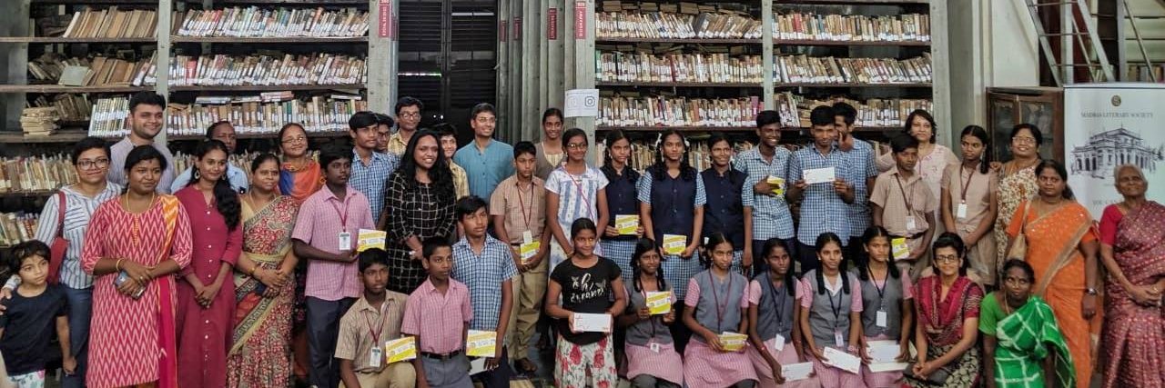 Madras Literary society banner