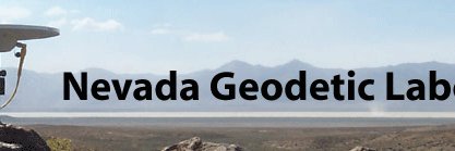 Nevada Geodetic Laboratory banner