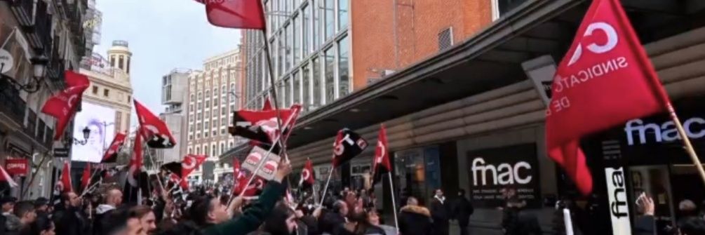 Fnac en lucha banner