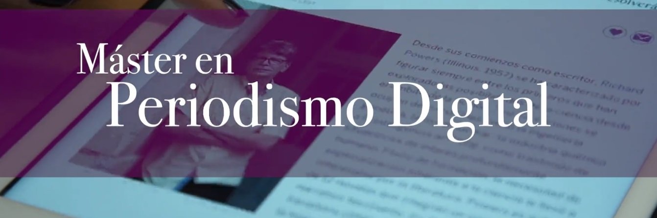 Máster Periodismo Digital URJC banner