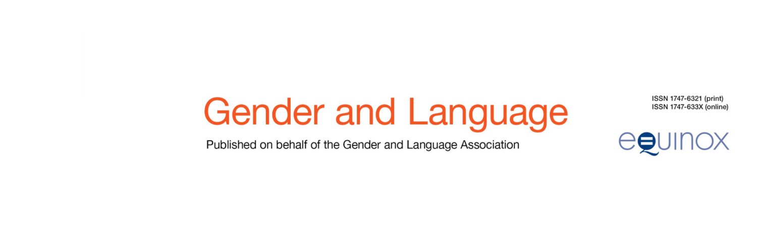 Gender and Language's banner