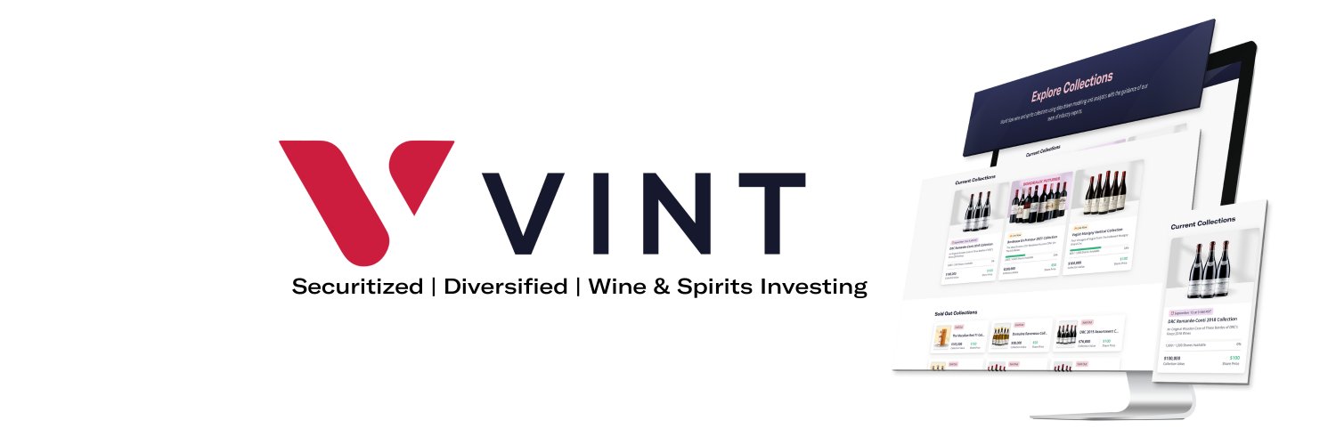 Vint | Securitized. Diversified. Wine Investing Profile Banner