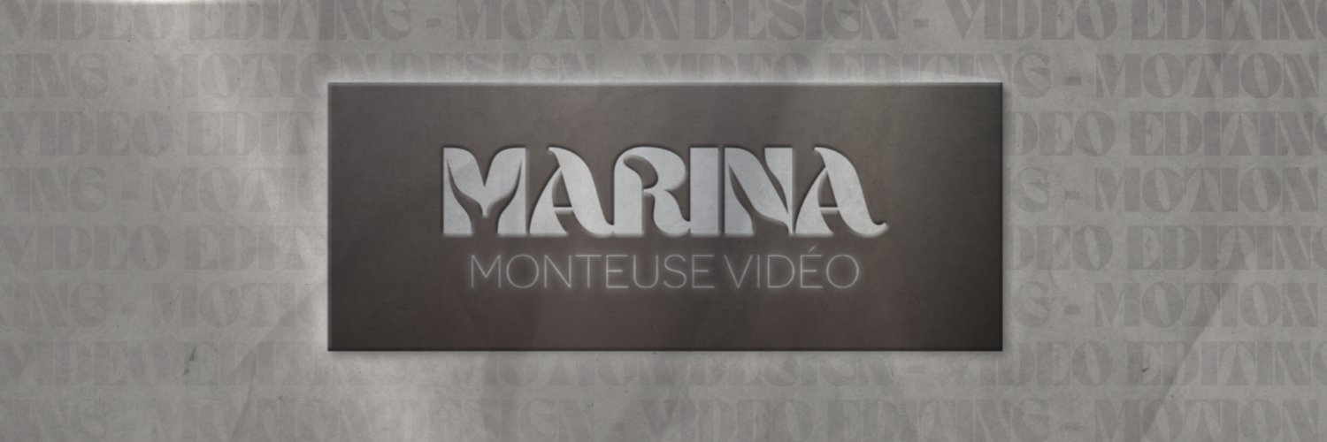 Marina - Monteuse Vidéo banner