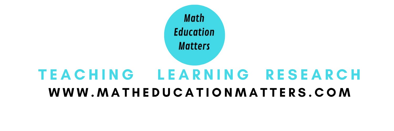 Math Education Matters banner