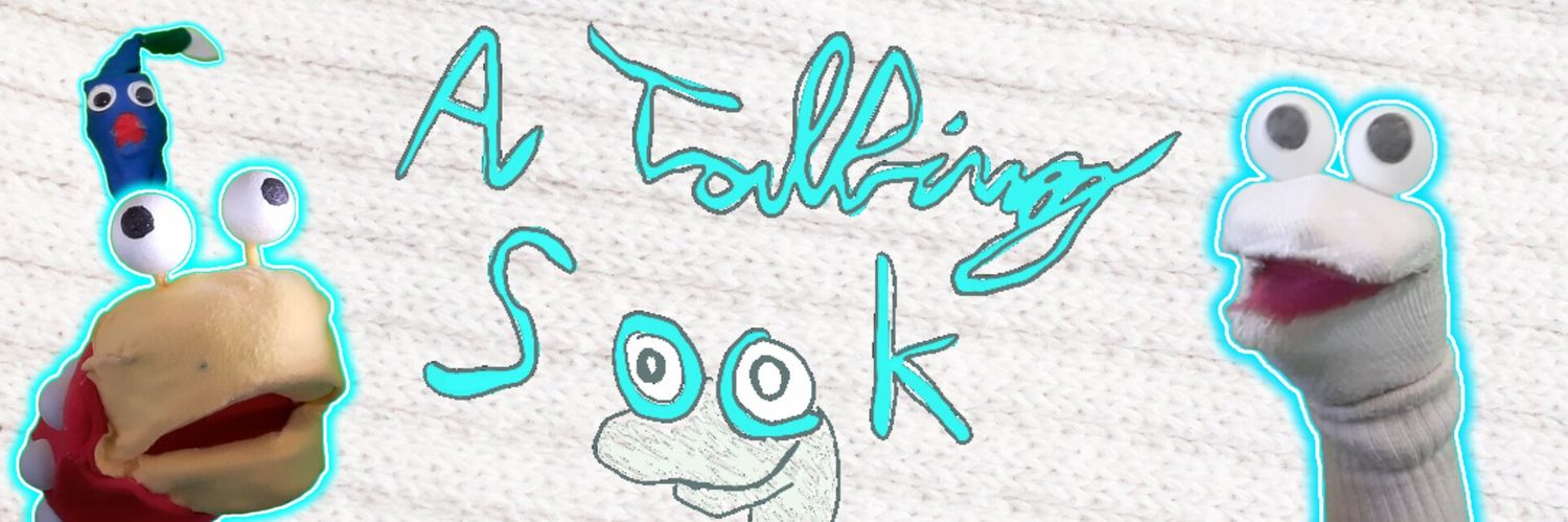 A Talking Sock banner