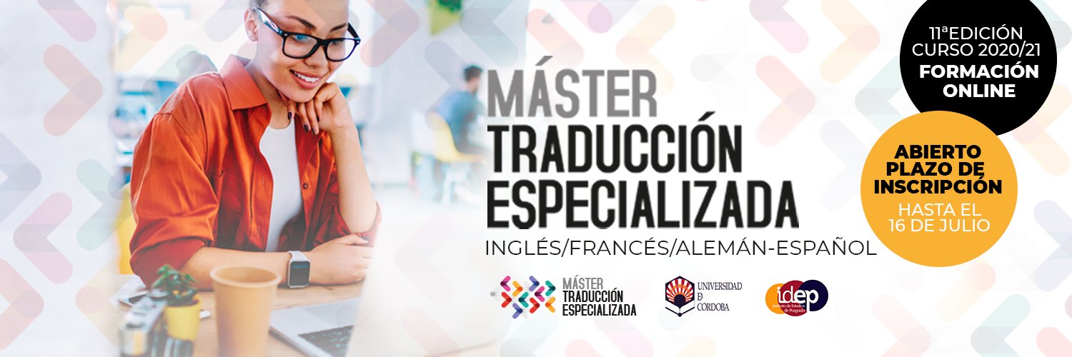 Máster en Traducción Especializada UCO banner