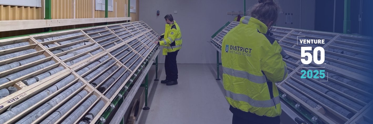 District Metals Corp.'s banner