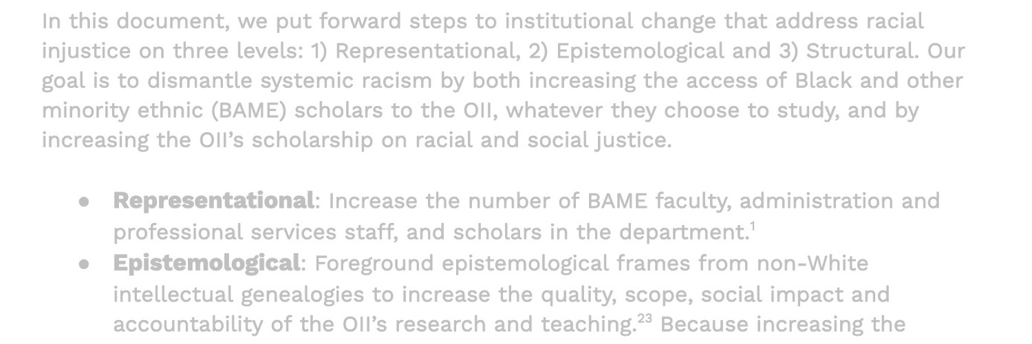 Anti-Racist OII's banner
