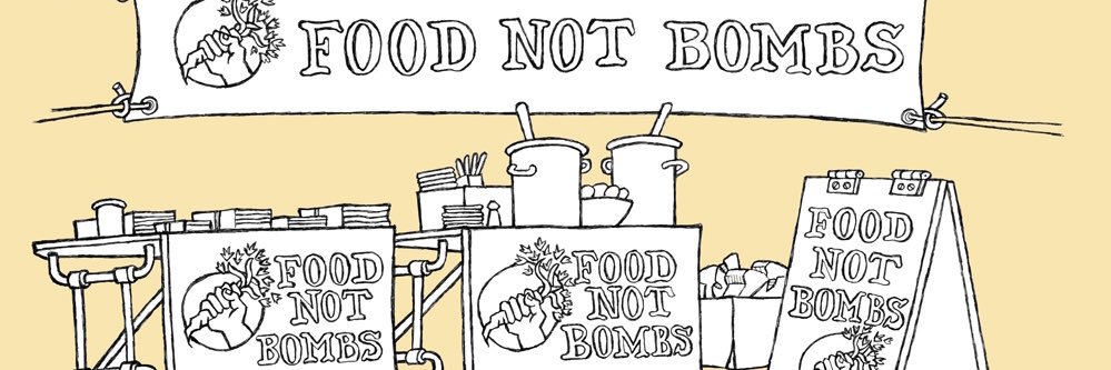 Santa Cruz Food Not Bombs 🏳️‍⚧️🏳️‍🌈🏴 banner